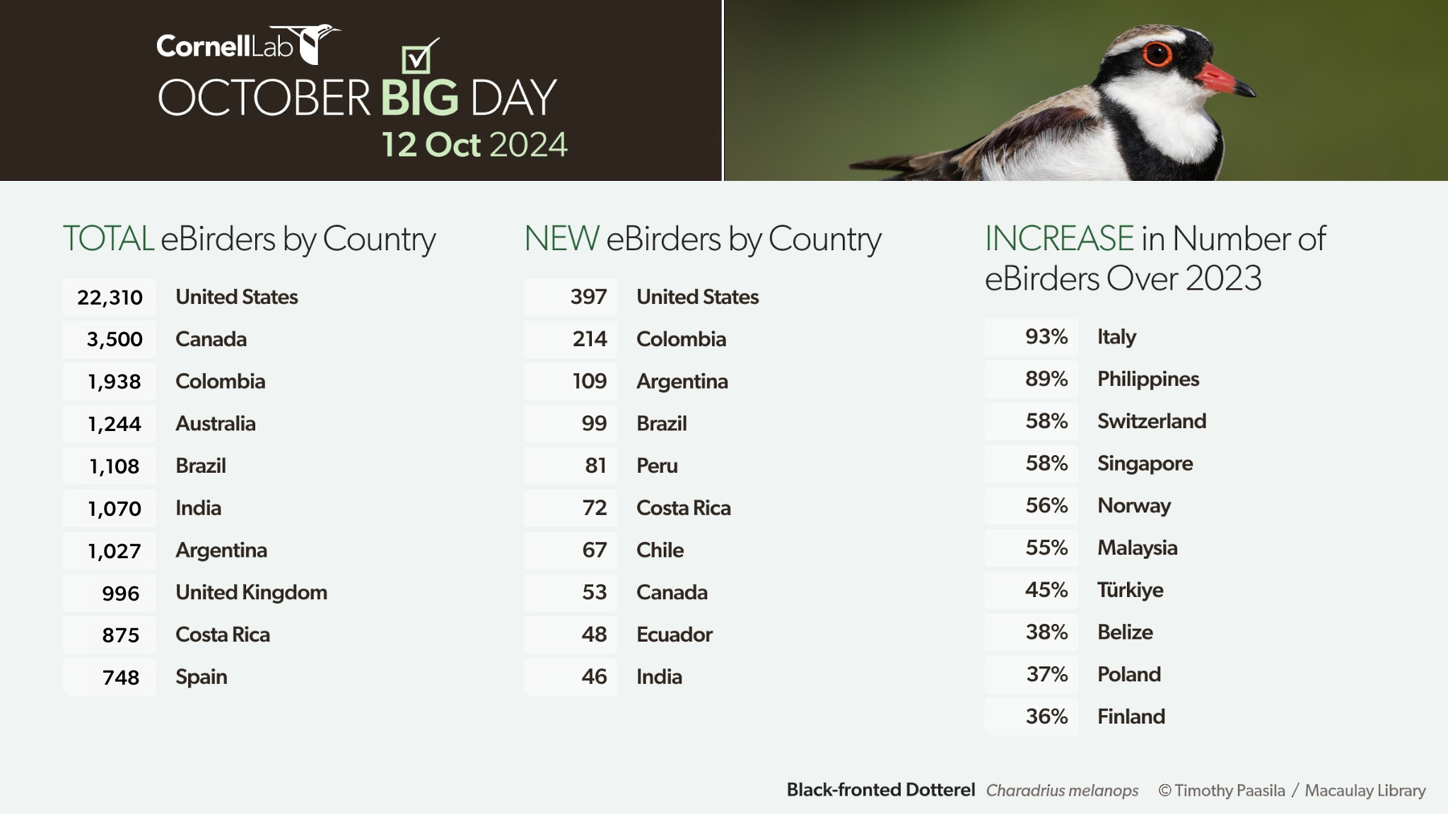 eBirders by Country